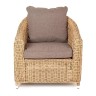 "Кон Панна" кресло из искусственного ротанга, цвет соломенный