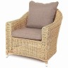 "Кон Панна" кресло из искусственного ротанга, цвет соломенный