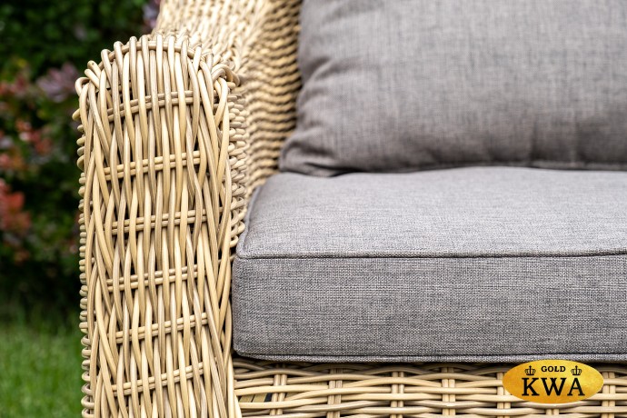 "Кон Панна" кресло из искусственного ротанга, цвет соломенный