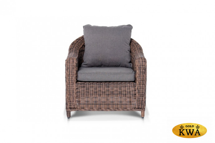 "Кон Панна" кресло из искусственного ротанга, цвет соломенный