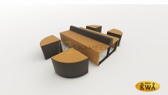 Модульная скамейка «Тетрис» (Лиственница)