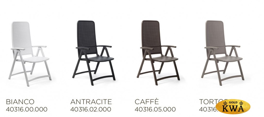 Кресло пластиковое складное Nardi Darsena