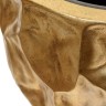 Кашпо TREEZ Effectory Metal Округлая чаша Design Crumple Сусальное золото в-39, д-39 см