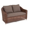 "Кон Панна" диван из искусственного ротанга двухместный, цвет коричневый
