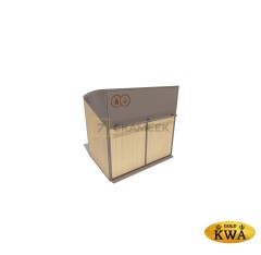 Контейнерный шкаф для ТБО «Модуль» (лиственница)