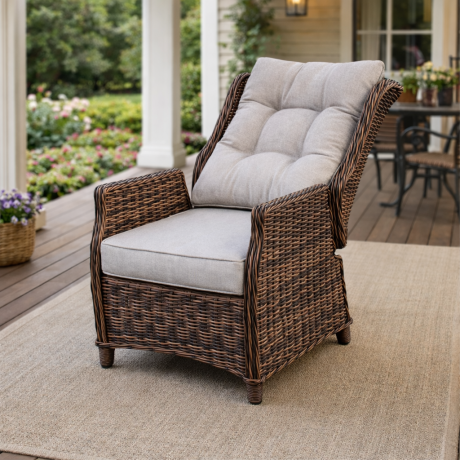 Кресло-реклайнер LUIZA коричневое