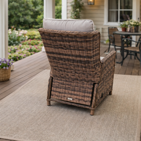 Кресло-реклайнер LUIZA коричневое