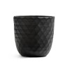 Кашпо TREEZ ERGO Diamond Чаша-конус Антрацит д-30, в-29 см