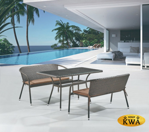 Комплект мебели из иск. ротанга T286A/S139A-W53 Brown