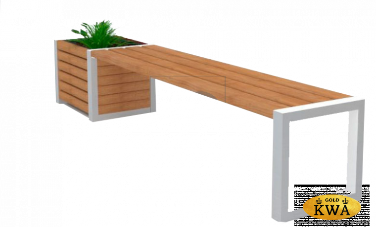 Лавочка Бонжур с цветочницей 2,5 м