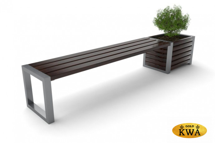 Лавочка Бонжур с цветочницей 2,5 м