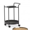 Trelleborg Тележка сервировочная антрацит/натуральный, алюминий/тик
