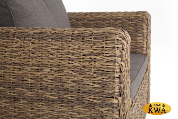 "Кальяри" кресло из искусственного ротанга (гиацинт), цвет соломенный