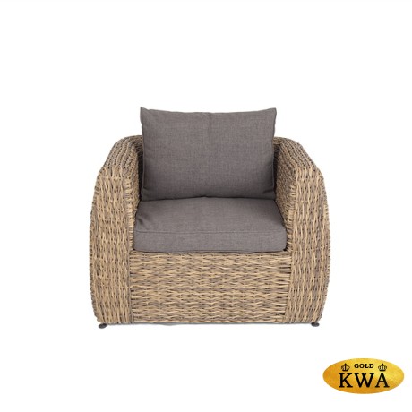 "Кальяри" кресло из искусственного ротанга (гиацинт), цвет соломенный