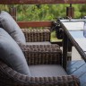 "Кон Панна" кресло из искусственного ротанга, цвет коричневый
