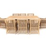 "Витория" обеденная группа плетеная, цвет соломенный