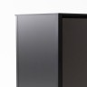 Шкаф напольный с мойкой Lounge D-10S, 60 см, черный/серый каспий