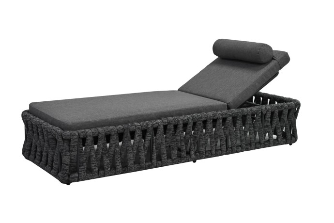 БИАРРИЦ шезлонг лежак алюминий роуп