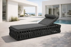 БИАРРИЦ шезлонг лежак алюминий роуп