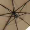"Римини" зонт уличный 3х3м на боковой алюминиевой опоре, тент бежевый