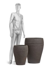 Кашпо Амфора черный песок