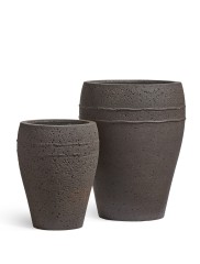 Кашпо Амфора черный песок