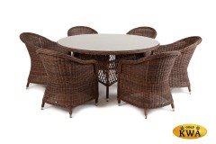 &quot;Эспрессо–150 R&quot; обеденная группа плетеная, цвет коричневый