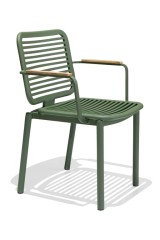 Кресло металлическое с подушкой