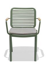 Кресло металлическое с подушкой