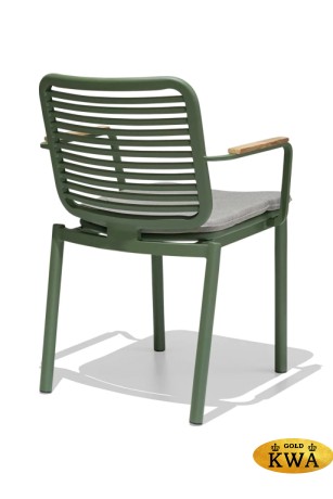 Кресло металлическое с подушкой