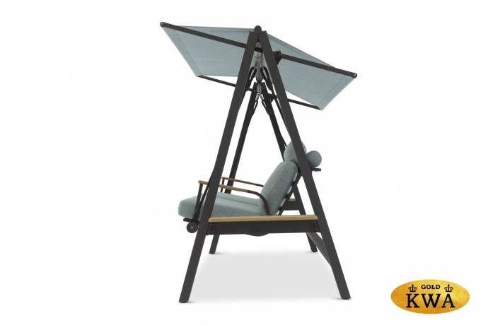 Malmo Качели антрацит/зелёный, алюминий/тик