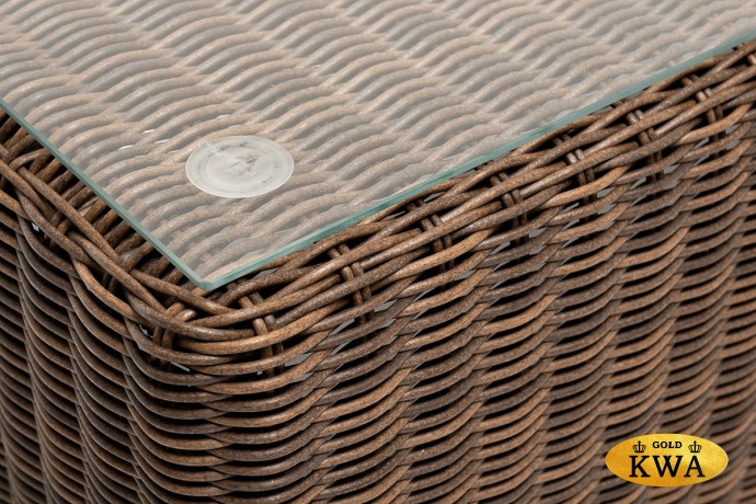 "Боно" журнальный столик из искусственного ротанга, цвет коричневый