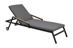 НИЦЦА шезлонг лежак алюминий текстилен