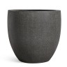 Кашпо TREEZ Effectory Stone большой округлый конус Тёмно-серый камень д-54 см, в-51 см