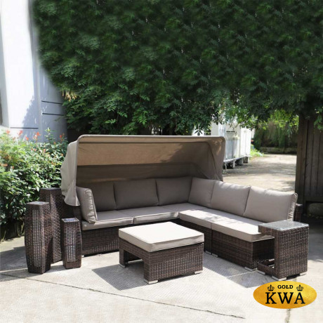 Диван-трансформер из искусственного ротанга AFM-320B Brown