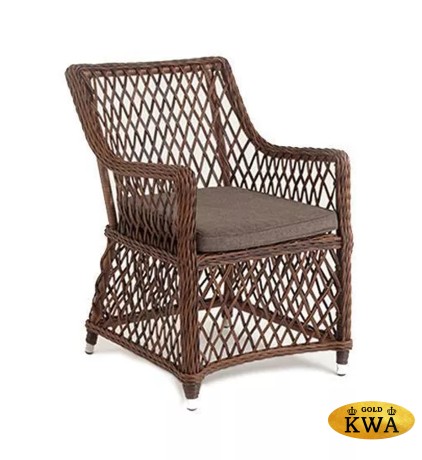 "Латте" плетеное кресло из искусственного ротанга, цвет коричневый