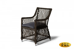 "Латте" плетеное кресло из искусственного ротанга, цвет коричневый