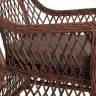 "Латте" плетеное кресло из искусственного ротанга, цвет коричневый