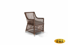 "Латте" плетеное кресло из искусственного ротанга, цвет коричневый