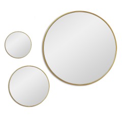 Mars Gold Сет из 3-х зеркал Ø55, Ø30, Ø20 см