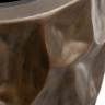 Кашпо TREEZ Effectory Metal Округлая чаша Design Crumple Чернёная бронза в-55, д-55 см