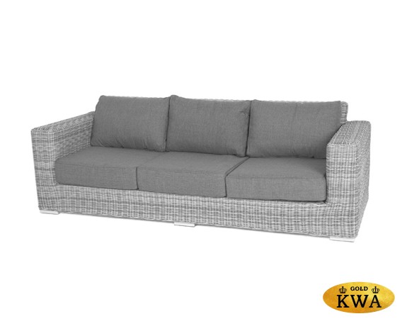 "Боно" диван из искусственного ротанга трехместный, цвет графит