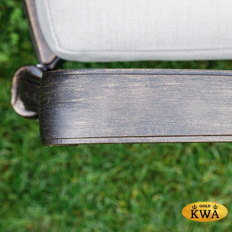 Обеденное кресло из литого алюминия WILHELM