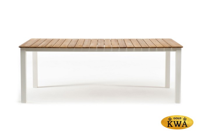 Обеденный стол из алюминия CONCORD 210 см белый Joygarden