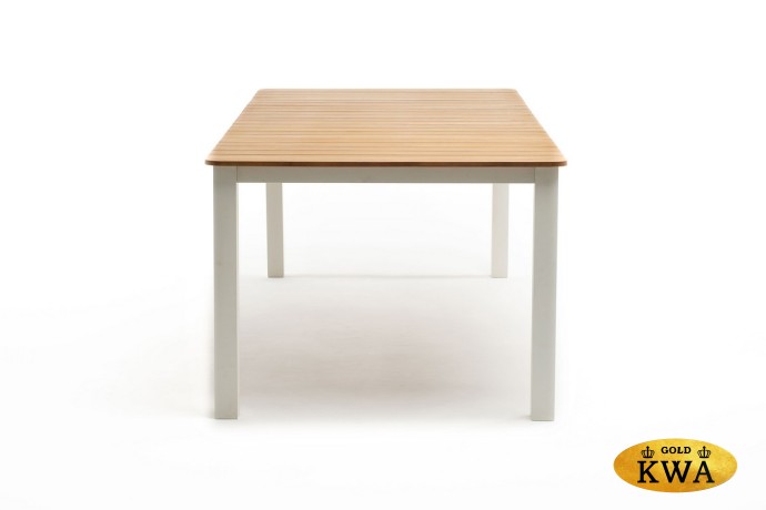 Обеденный стол из алюминия CONCORD 210 см белый Joygarden