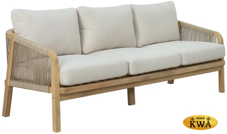 Диван деревянный трехместный