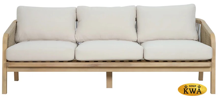 Диван деревянный трехместный