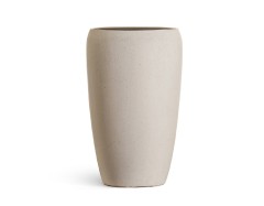 Кашпо TREEZ Effectory Gloss Высокий округлый конус Белый глянцевый лак в-51 см, д-32 см