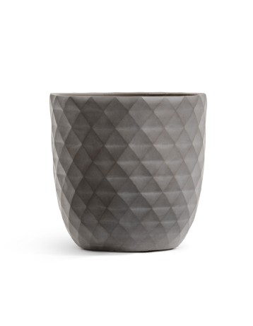 Кашпо TREEZ ERGO Diamond Чаша-конус Мокко д-30, в-29 см