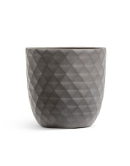 Кашпо TREEZ ERGO Diamond Чаша-конус Мокко д-30, в-29 см